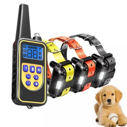 Remote Control Dog Training System | Waterproof & Rechargeable | High-Quality Materials | Adjustable Fit for All Dogs | Humane Correction Levels | Effective Bark Management