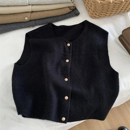 Women's Fine Merino Wool Vest | Soft Knit Layering | Cozy Autumn Essential | Regular Fit