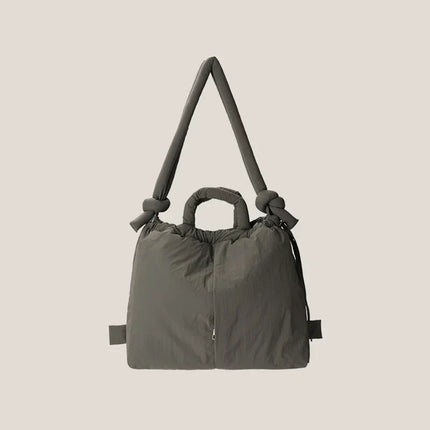 Emilia Puffer Handbag | Trendy Design | High-Quality Synthetic Material | Spacious with Multiple Compartments | 30x40x14cm | Zipper Closure | Comfortable Handles & Adjustable Strap