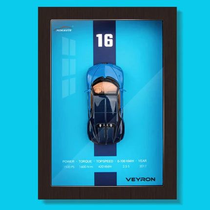 High Precision Die-Cast Car Model | Stylish Designer Frame | 3D Artwork Display | Perfect Gift for Car Lovers | Decorative Interior Piece | Choice of Models Available