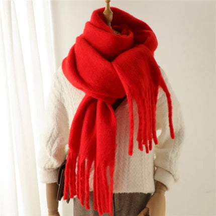 Velucci | Luxurious Oversized Colorful Cashmere-Feel Women’s Scarf | 240x38cm