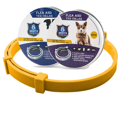 SafeGuard | Adjustable Waterproof Flea Tick Collar for Dogs & Cats | 8 Months Chemical-Free Protection | Comfortable Fit | Active Pets