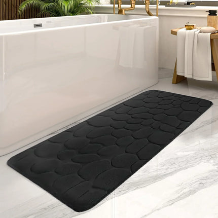 AquaGuard Mat | Large Super Absorbent Non-Slip Bathroom Rug | Soft Polyester | Elegant Design Suitable for Bathtub and Sink Areas