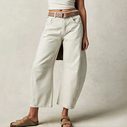Van Hallen Women's Denim Jeans | Wide-Leg | Mid-Rise | Comfortable Fit | Versatile Style | All-Day Comfort | XS-3XL | Zip Fly | Functional Pockets