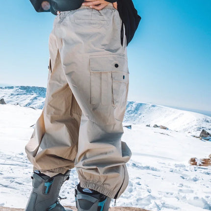 Unisex | Warm Baggy Ski Pants | Cold Weather Gear | Roomy Fit | Practical Pockets | Outdoor Activities | Men's & Women's Comfort | Winter Sports Wear