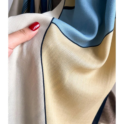 Women's Luxury Wool-Blend Winter Scarf | Soft Pashmina Wrap | Warm Cotton Feel | Versatile Shawl or Headpiece | 66x178 cm