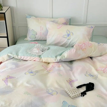 BlossomDream Bedding Set | Soft Polyester Cotton Blend | Pink Floral Duvet Cover & Pillowcases | Elegant Bedroom Decor | Fits Double, Full & Queen Beds