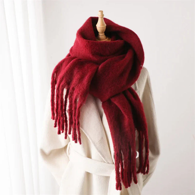 Velucci | Luxurious Oversized Colorful Cashmere-Feel Women’s Scarf | 240x38cm