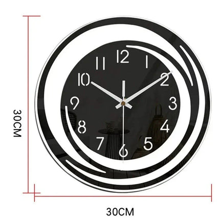 Minimalist Scandinavian Acrylic Silent Wall Clock | Modern Circular Design | Home & Office Decor | Quiet Operation | Eye-Catching Contemporary Timepiece