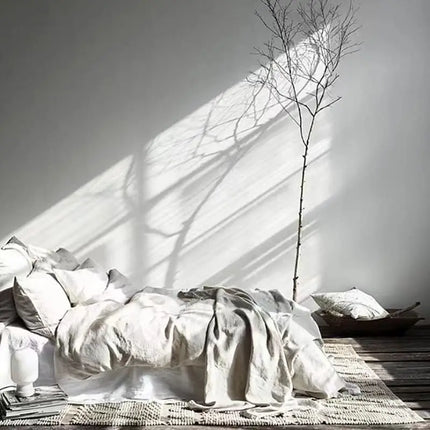 Linen Duvet Cover Set | 100% Pure Linen | Moisture-Regulating Comfort | Available in Multiple Sizes and Shades | Includes 2 Pillowcases