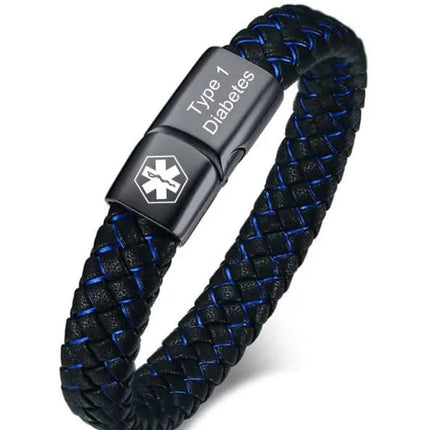 AlertBand | Elegant Safety Bracelet with Personalized Medical ID | Handcrafted Stainless Steel | Diabetic Emergency Alert