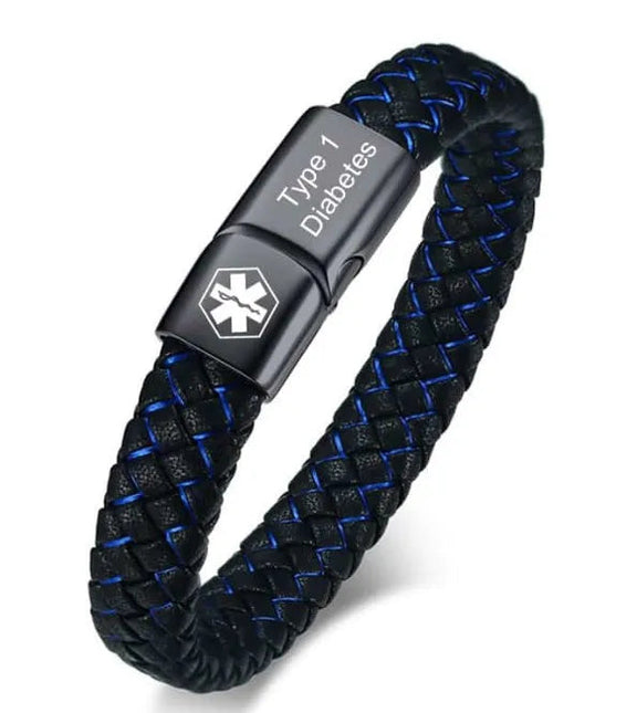 AlertBand | Elegant Safety Bracelet with Personalized Medical ID | Handcrafted Stainless Steel | Diabetic Emergency Alert