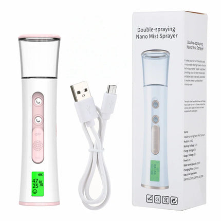 GlowMist | Compact Nano Hydrating Mist | Portable Skin Refresh | Travel-Friendly Moisture Tester | 30ml | One-Touch Operation | All Skin Types | Makeup Safe | Perfect for On-the-Go Hydration