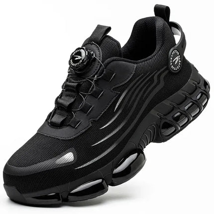 Smith Nelson Steel Toe Work Shoes | Black | Anti-Slip & Waterproof | EN ISO 20345 Certified | Comfortable Breathable Design | Essential Safety Footwear | Durable Protection | Men's Sizes Available