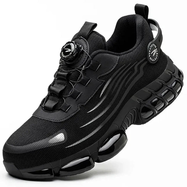 Smith Nelson Steel Toe Work Shoes | Black | Anti-Slip & Waterproof | EN ISO 20345 Certified | Comfortable Breathable Design | Essential Safety Footwear | Durable Protection | Men's Sizes Available