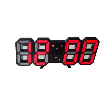 3D LED Digital Wall Clock | Dimmable Lighting | Minimalist Design | USB Powered | High Visibility | Home Decor