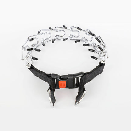 PawGuard | Adjustable Nylon Pinch Collar | Gentle Dog Training Aid | Durable Quick-Release Buckle | Chrome-Plated Anti-Rust Design | Comfortable & Safe for Dogs of All Sizes