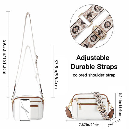 IVY | Vegan Leather Crossbody Bag | Adjustable Strap | Waterproof | Trendy Design with Multiple Pockets | Chic Small Purse for Women