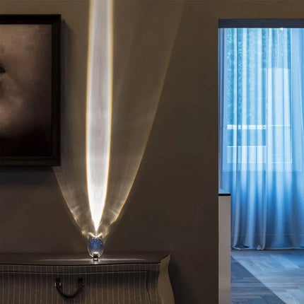 Crystal Eyes Nightstand Lamp | Elegant Starglow Projection | Crystal & Metal Design | LED Light | 6-9m² Coverage | Ideal for Relaxation & Sleep