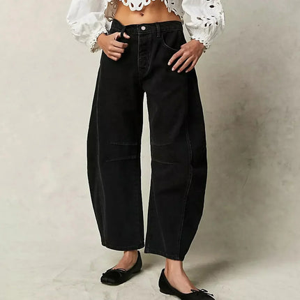 Van Hallen Women's Denim Jeans | Wide-Leg | Mid-Rise | Comfortable Fit | Versatile Style | All-Day Comfort | XS-3XL | Zip Fly | Functional Pockets