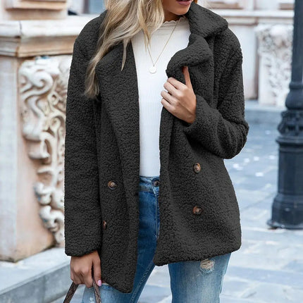 Theresa Korte Teddy Jacket | Short | Super Soft Cotton | Brown | Multiple Colors & Sizes | Cozy Winter Wear