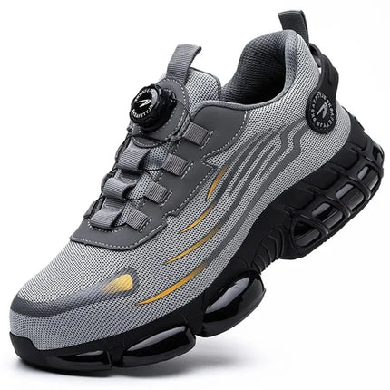Smith Nelson Steel Toe Work Shoes | Black | Anti-Slip & Waterproof | EN ISO 20345 Certified | Comfortable Breathable Design | Essential Safety Footwear | Durable Protection | Men's Sizes Available