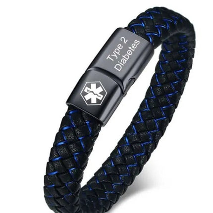 AlertBand | Elegant Safety Bracelet with Personalized Medical ID | Handcrafted Stainless Steel | Diabetic Emergency Alert