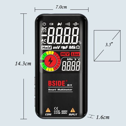 Smart Digital Multimeter | Advanced LCD Display | High Precision | Auto Range | Overload Protection | AC/DC Voltage & Current Measurement | Diode & Continuity Test | Portable & Ergonomic Design