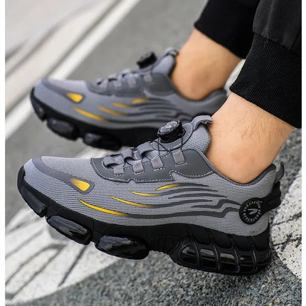 Smith Nelson Steel Toe Work Shoes | Black | Anti-Slip & Waterproof | EN ISO 20345 Certified | Comfortable Breathable Design | Essential Safety Footwear | Durable Protection | Men's Sizes Available