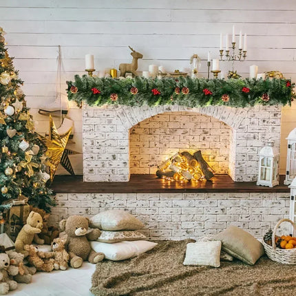 LED Christmas Garland | Pine Needles & Red Berries | Festive Staircase & Door Decor | Reusable & Durable | Various Lengths & Styles | Indoor & Outdoor Use