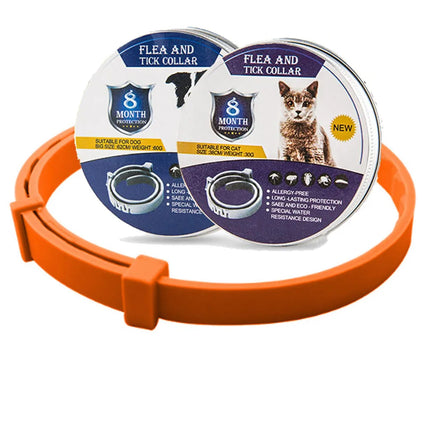 SafeGuard | Adjustable Waterproof Flea Tick Collar for Dogs & Cats | 8 Months Chemical-Free Protection | Comfortable Fit | Active Pets
