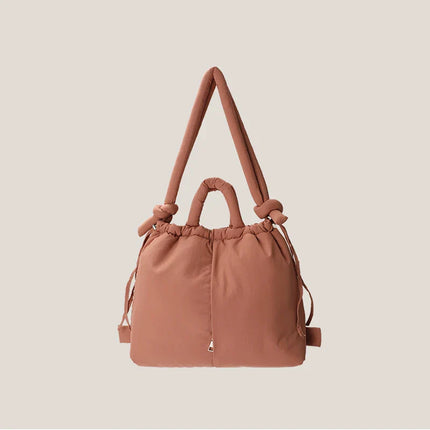 Emilia Puffer Handbag | Trendy Design | High-Quality Synthetic Material | Spacious with Multiple Compartments | 30x40x14cm | Zipper Closure | Comfortable Handles & Adjustable Strap