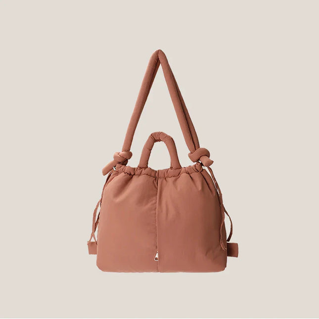 Emilia Puffer Handbag | Trendy Design | High-Quality Synthetic Material | Spacious with Multiple Compartments | 30x40x14cm | Zipper Closure | Comfortable Handles & Adjustable Strap