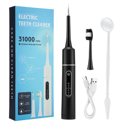 FreshWhite | 6-Speed Electric Teeth Whitening Device | Advanced Plaque & Stain Scaler | Waterproof Design | Type-C Rechargeable Oral Care Tool | Professional-Level Whitening | Adjustable Speed Settings