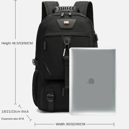 TechTrek Pro | Large Capacity USB-Equipped Backpack | Built-in Charging Port | Durable & Water-Repellent Materials | Perfect for Travel & Outdoor Adventures