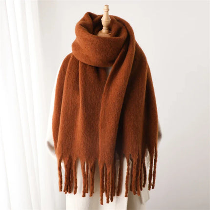 Velucci | Luxurious Oversized Colorful Cashmere-Feel Women’s Scarf | 240x38cm