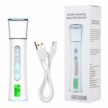 GlowMist | Compact Nano Hydrating Mist | Portable Skin Refresh | Travel-Friendly Moisture Tester | 30ml | One-Touch Operation | All Skin Types | Makeup Safe | Perfect for On-the-Go Hydration