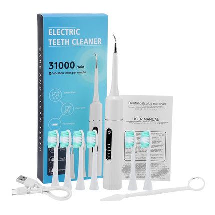 FreshWhite | 6-Speed Electric Teeth Whitening Device | Advanced Plaque & Stain Scaler | Waterproof Design | Type-C Rechargeable Oral Care Tool | Professional-Level Whitening | Adjustable Speed Settings