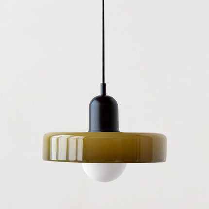 Bauhaus Pendant Light | Vivid Colored Glass | Modern Design | Functional Home Decor | Energy Efficient Lighting for Living Room, Dining Room, Bedroom