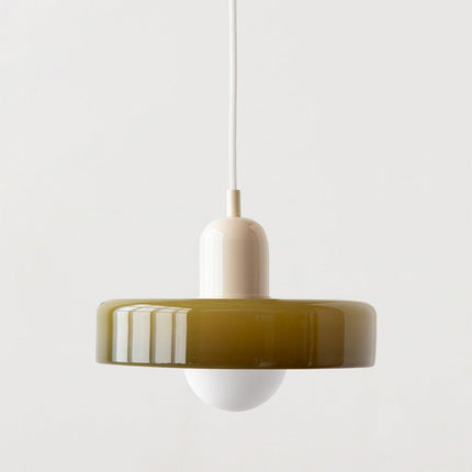 Bauhaus Pendant Light | Vivid Colored Glass | Modern Design | Functional Home Decor | Energy Efficient Lighting for Living Room, Dining Room, Bedroom