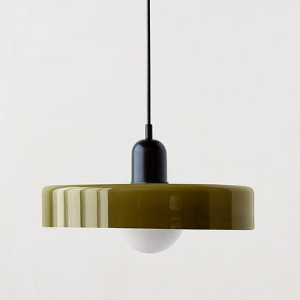 Bauhaus Pendant Light | Vivid Colored Glass | Modern Design | Functional Home Decor | Energy Efficient Lighting for Living Room, Dining Room, Bedroom