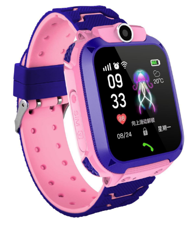 KidGuard | Children's GPS Smart Watch | Real-Time Location & Call | SOS Button | Geofencing | Built-In Camera | Water Resistant | Rechargeable | Lightweight & Comfortable | For School & Outdoor Play