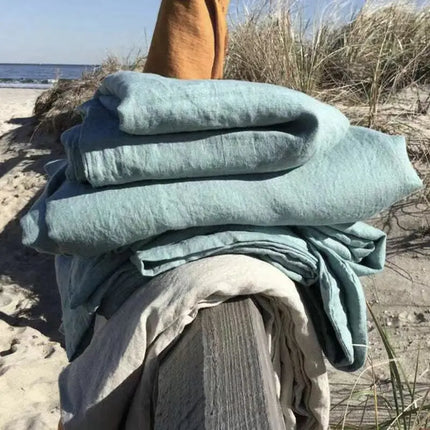 Linen Duvet Cover Set | 100% Pure Linen | Moisture-Regulating Comfort | Available in Multiple Sizes and Shades | Includes 2 Pillowcases