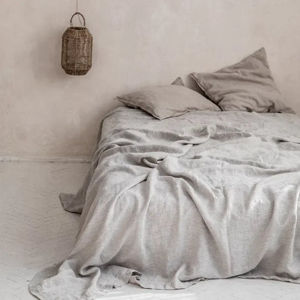 Linen Duvet Cover Set | 100% Pure Linen | Moisture-Regulating Comfort | Available in Multiple Sizes and Shades | Includes 2 Pillowcases