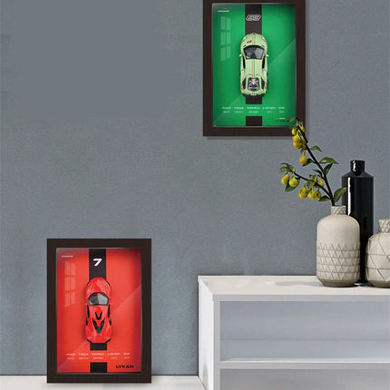 High Precision Die-Cast Car Model | Stylish Designer Frame | 3D Artwork Display | Perfect Gift for Car Lovers | Decorative Interior Piece | Choice of Models Available