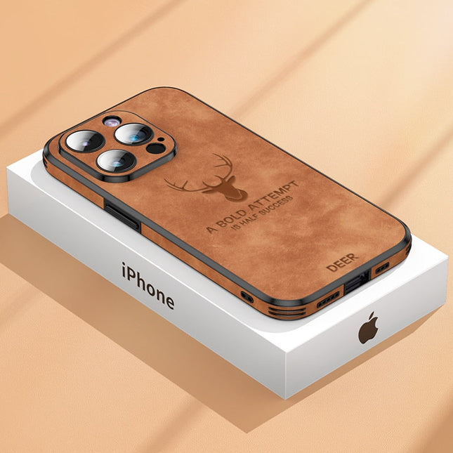 Luxury Leather Case for iPhone | Elegant Design & Shockproof Protection | High-Quality Material | Precise Fit & Cutouts | Thin & Lightweight | Available in Various Colors & Finishes