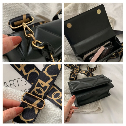 Savannah Quilted Crossbody Bag | Chain Strap | Flap Closure | Multiple Ways to Wear | 4 Colors Available