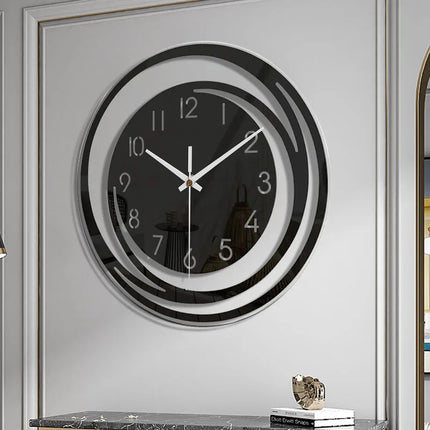 Minimalist Scandinavian Acrylic Silent Wall Clock | Modern Circular Design | Home & Office Decor | Quiet Operation | Eye-Catching Contemporary Timepiece