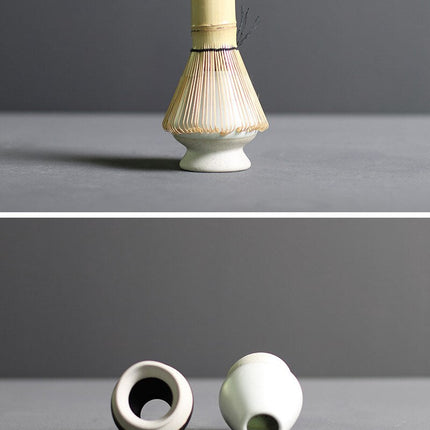 Complete Matcha Preparation Set | Elegant Bamboo Whisks & Ceramic Bowl for Tea
