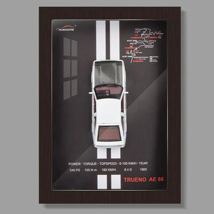 High Precision Die-Cast Car Model | Stylish Designer Frame | 3D Artwork Display | Perfect Gift for Car Lovers | Decorative Interior Piece | Choice of Models Available